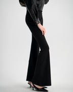 FLARED LEGGINGS PANTS IN BLACK