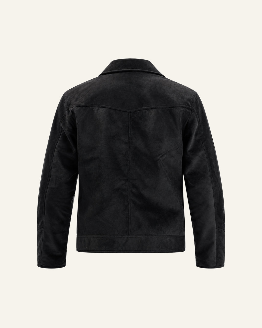 CASHMERE SUEDE JACKET IN BLACK