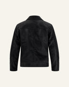 CASHMERE SUEDE JACKET IN BLACK