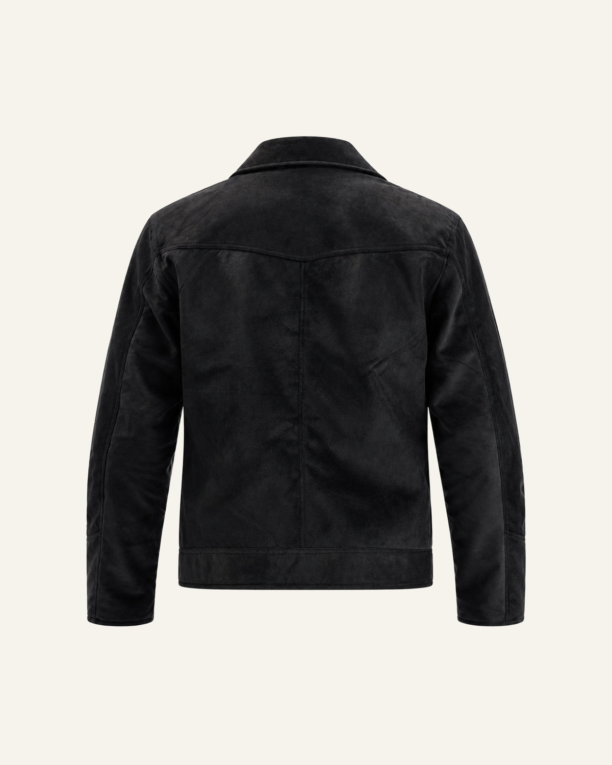 CASHMERE SUEDE JACKET IN BLACK
