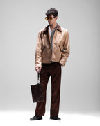 JACKET SUEDE IN BIEGE