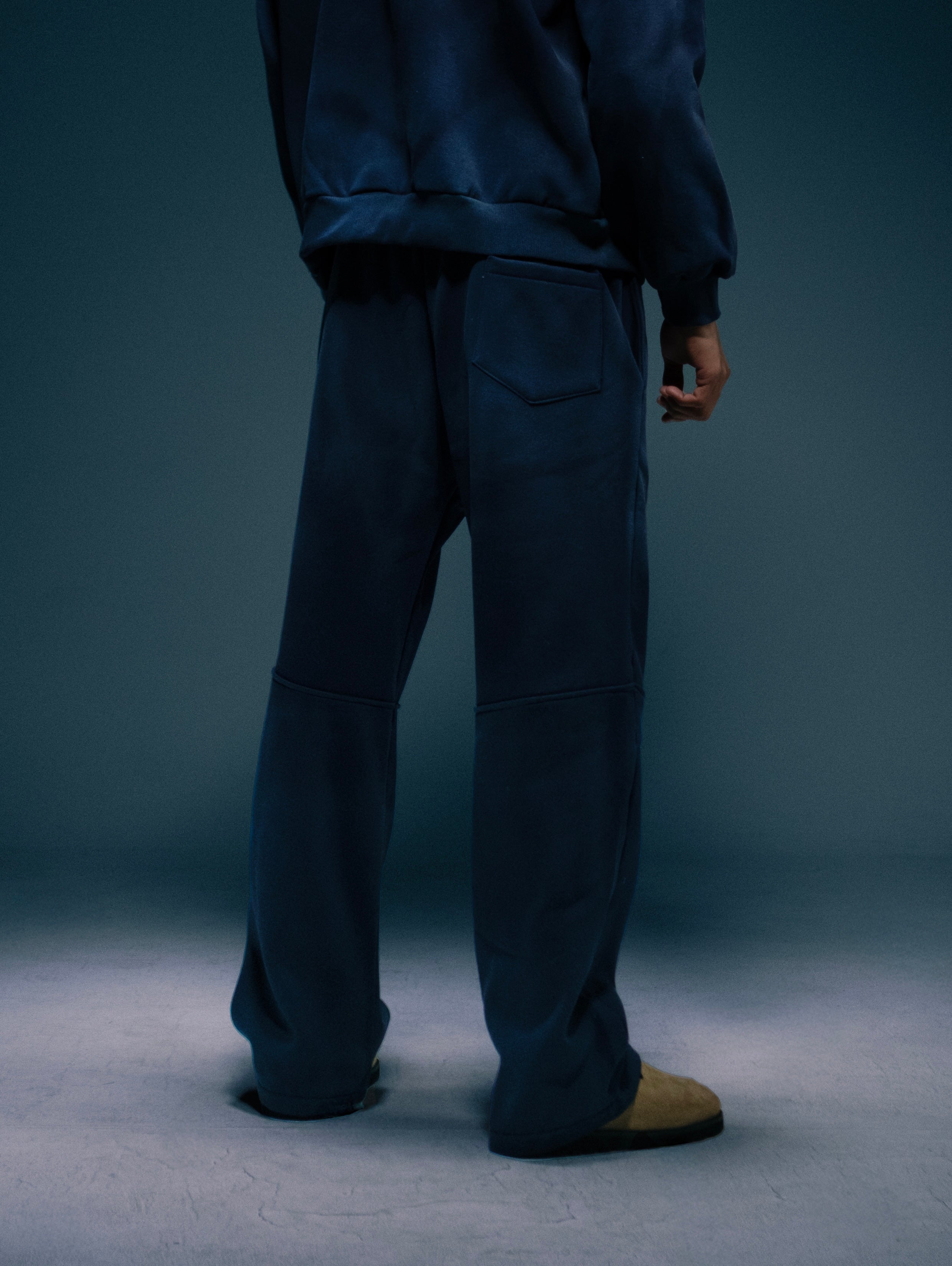 Washed wide-leg joggers