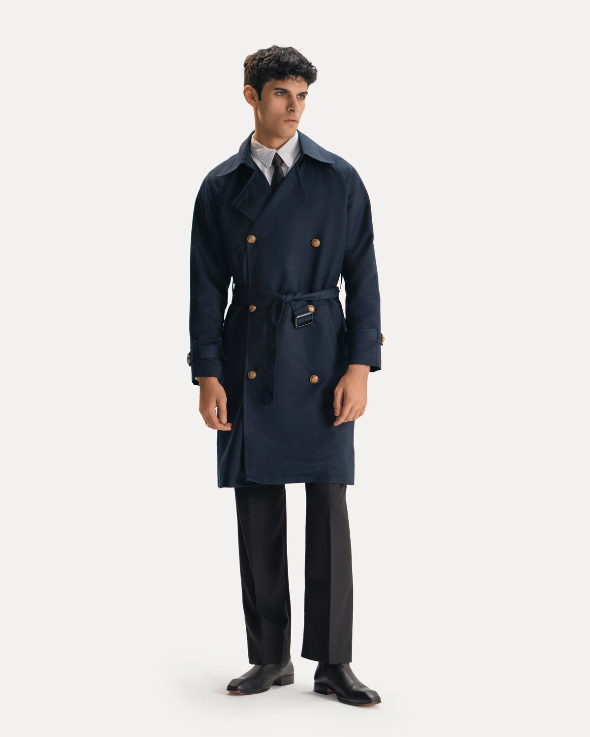 DOUBLE-BREASTED TRENCH COAT