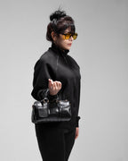 CROCODILE SMALL BAG IN BLACK