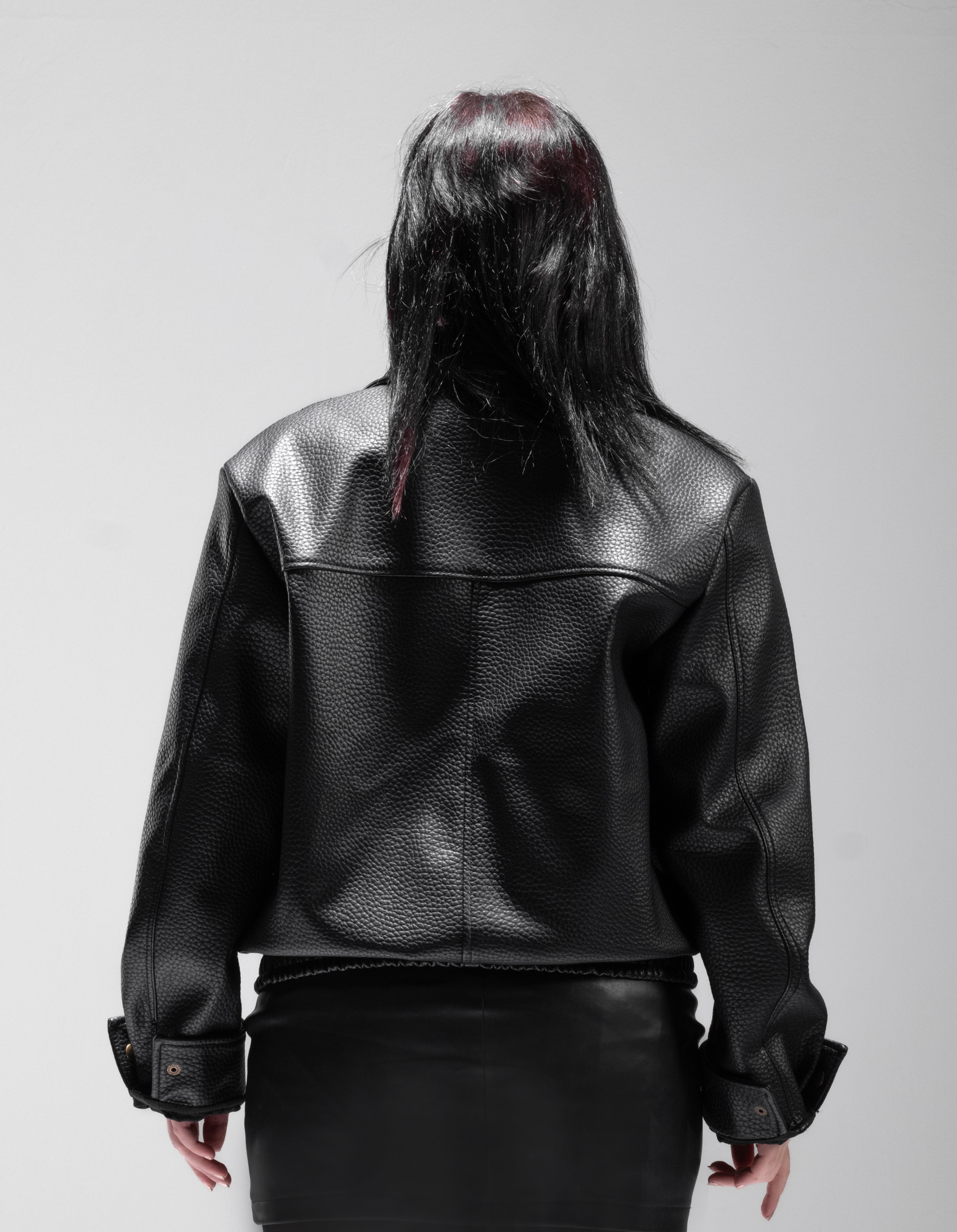 BOMBER JACKET IN BUBBLED BLACK