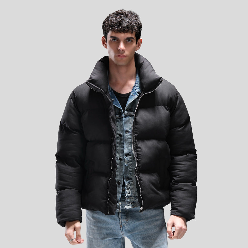 MEN PUFFER JACKET IN BLACK