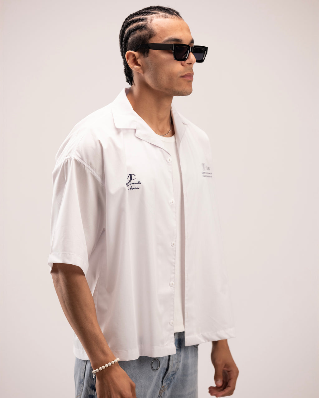 Boxy fit Shirt in white