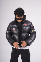 Cropped black Puffer jacket (turbo)