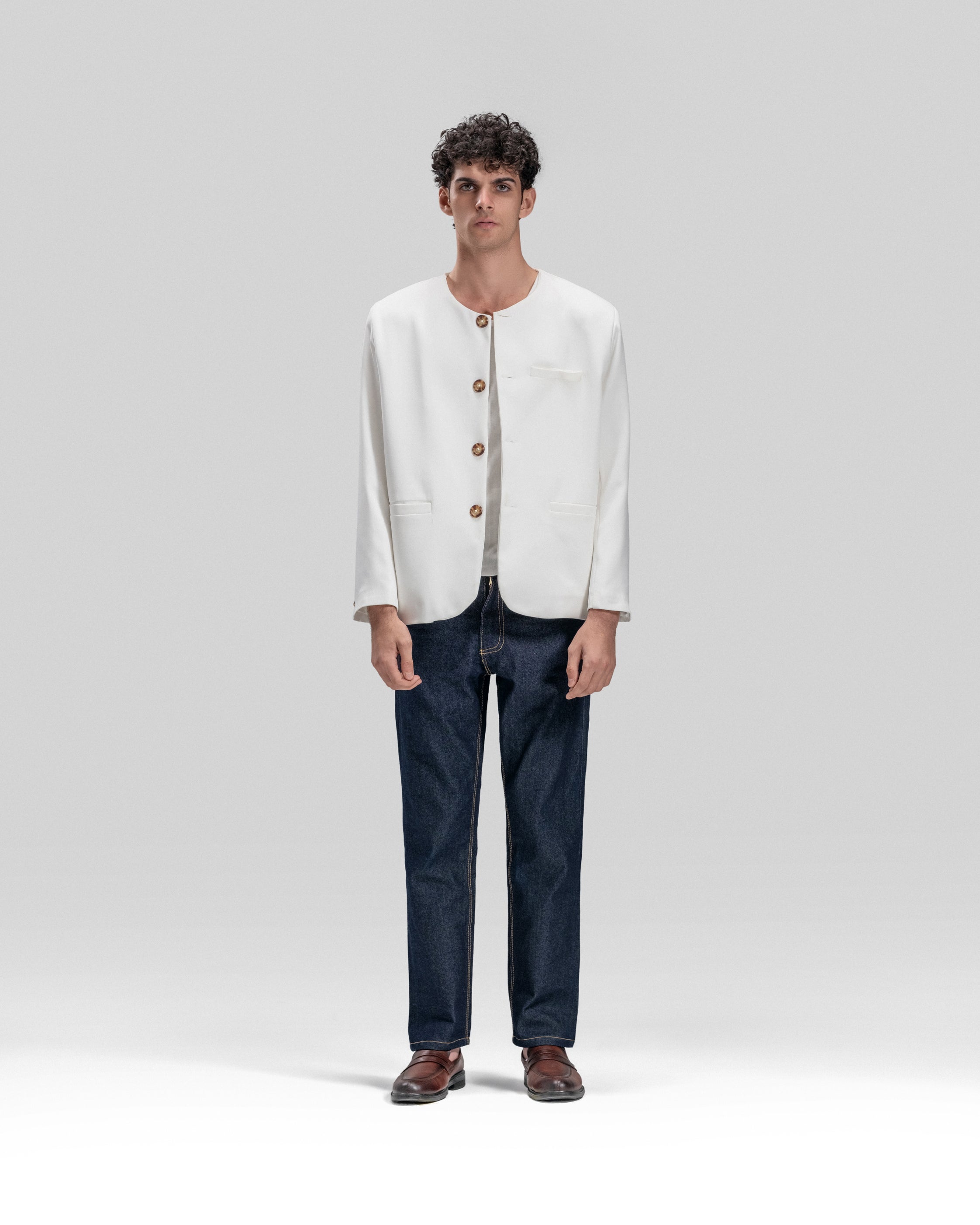 WHITE SUMMER BLAZER