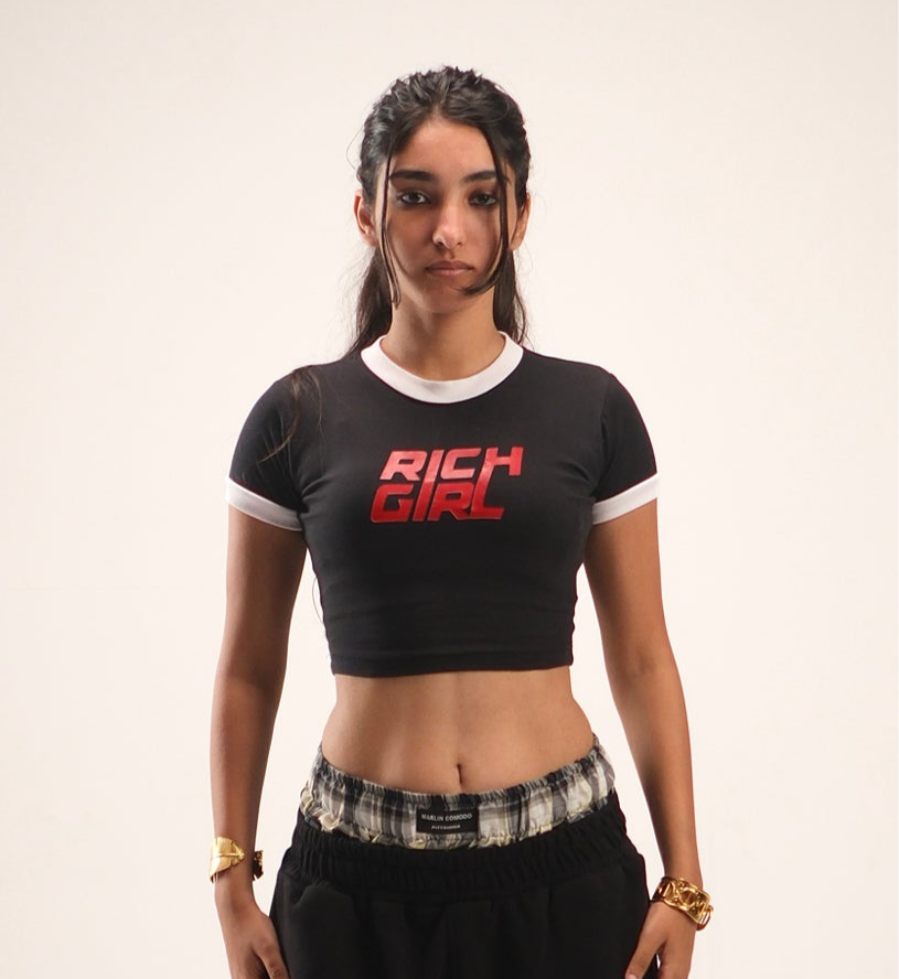 CropTop With White Rib