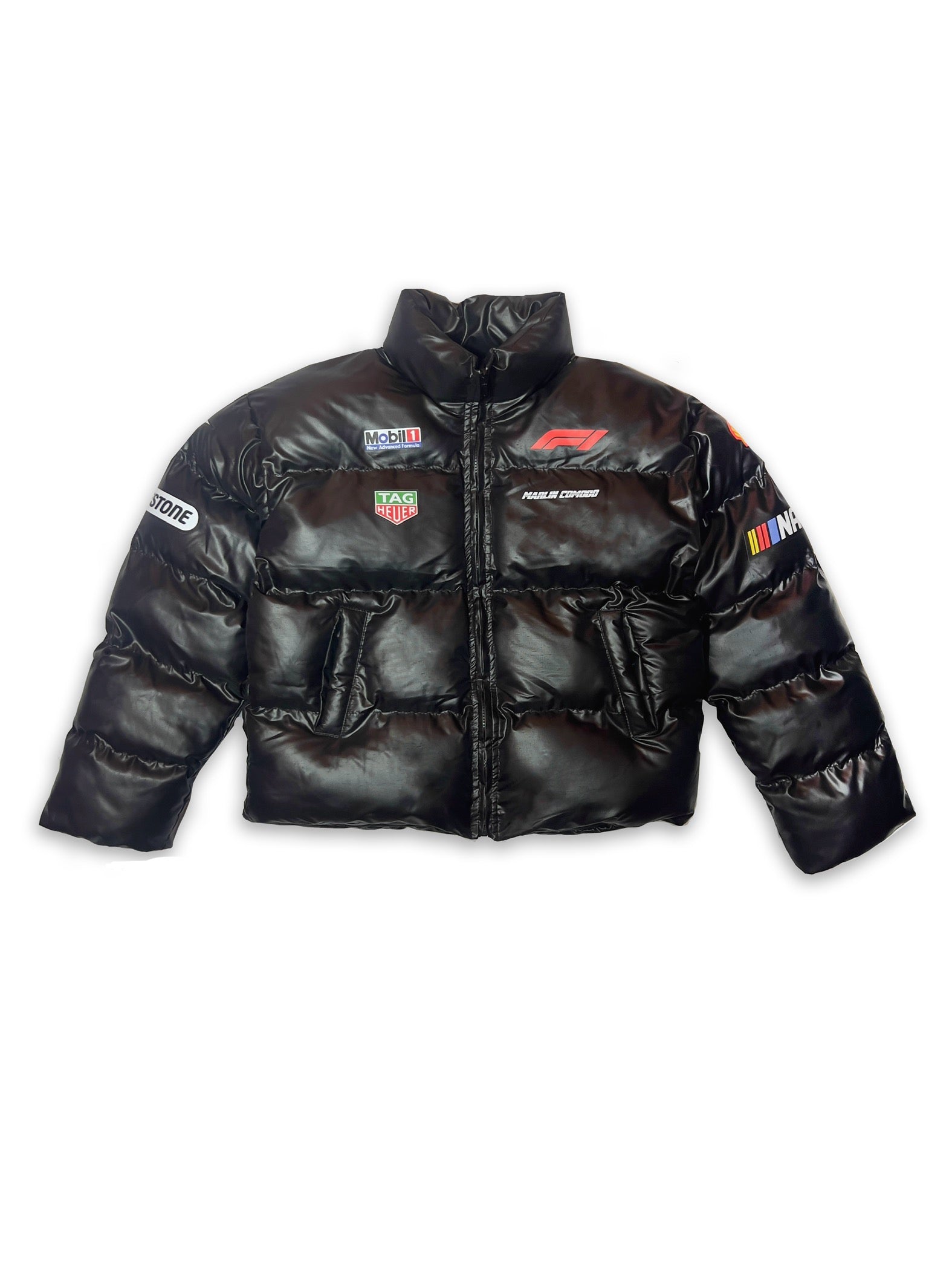 Cropped black Puffer jacket (turbo)