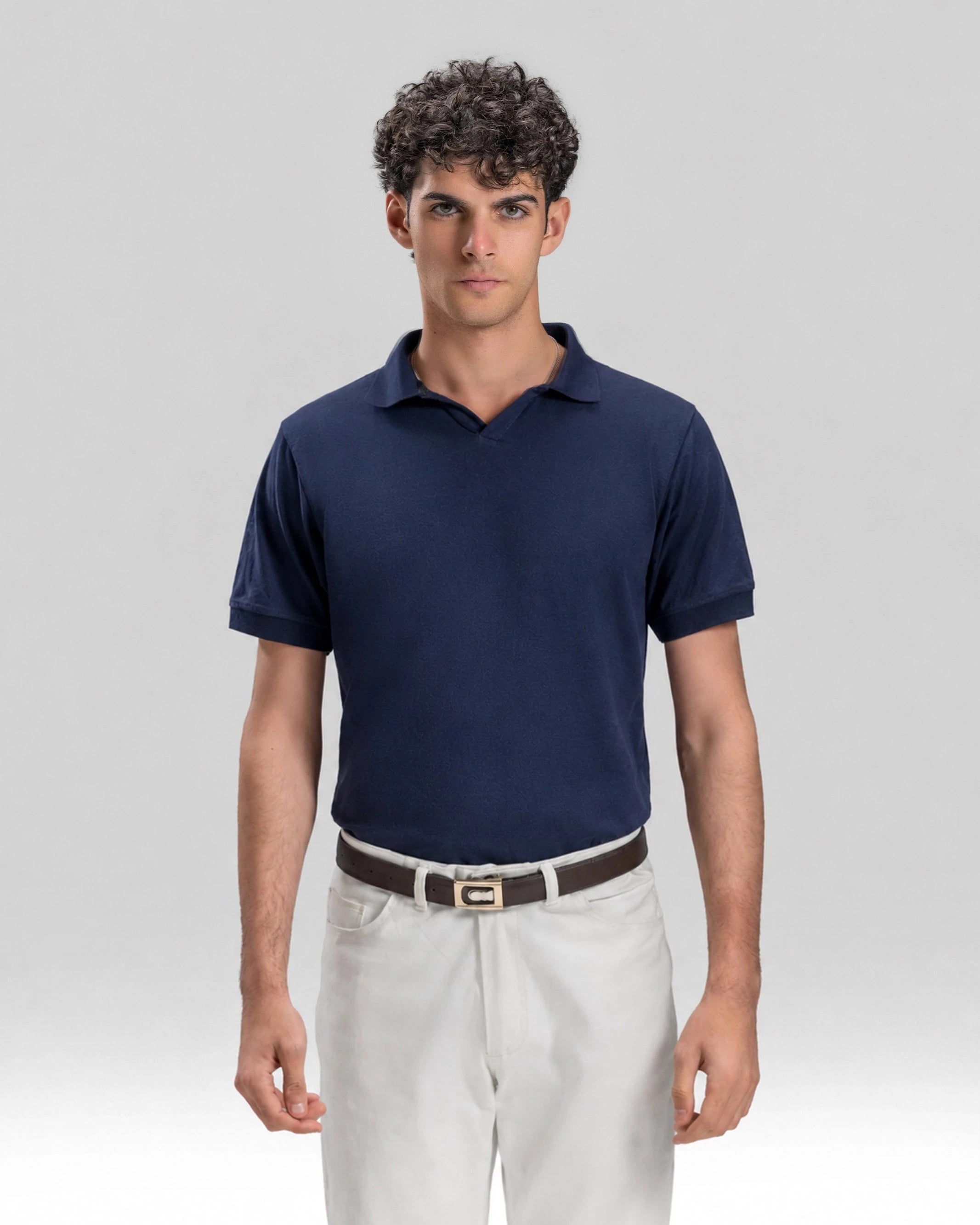 PIQUÉ TEXTURED POLO SHIRT