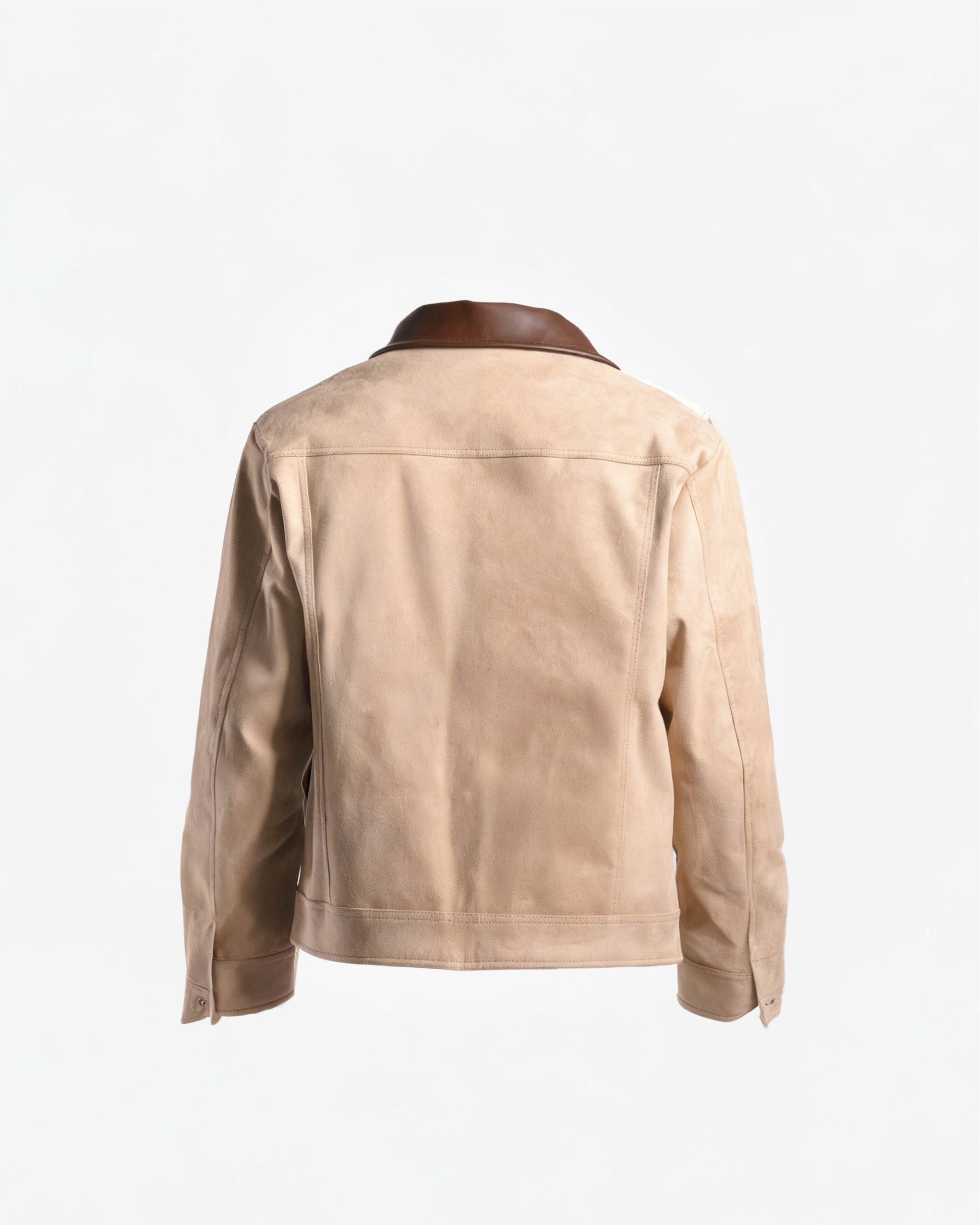 JACKET SUEDE IN BIEGE