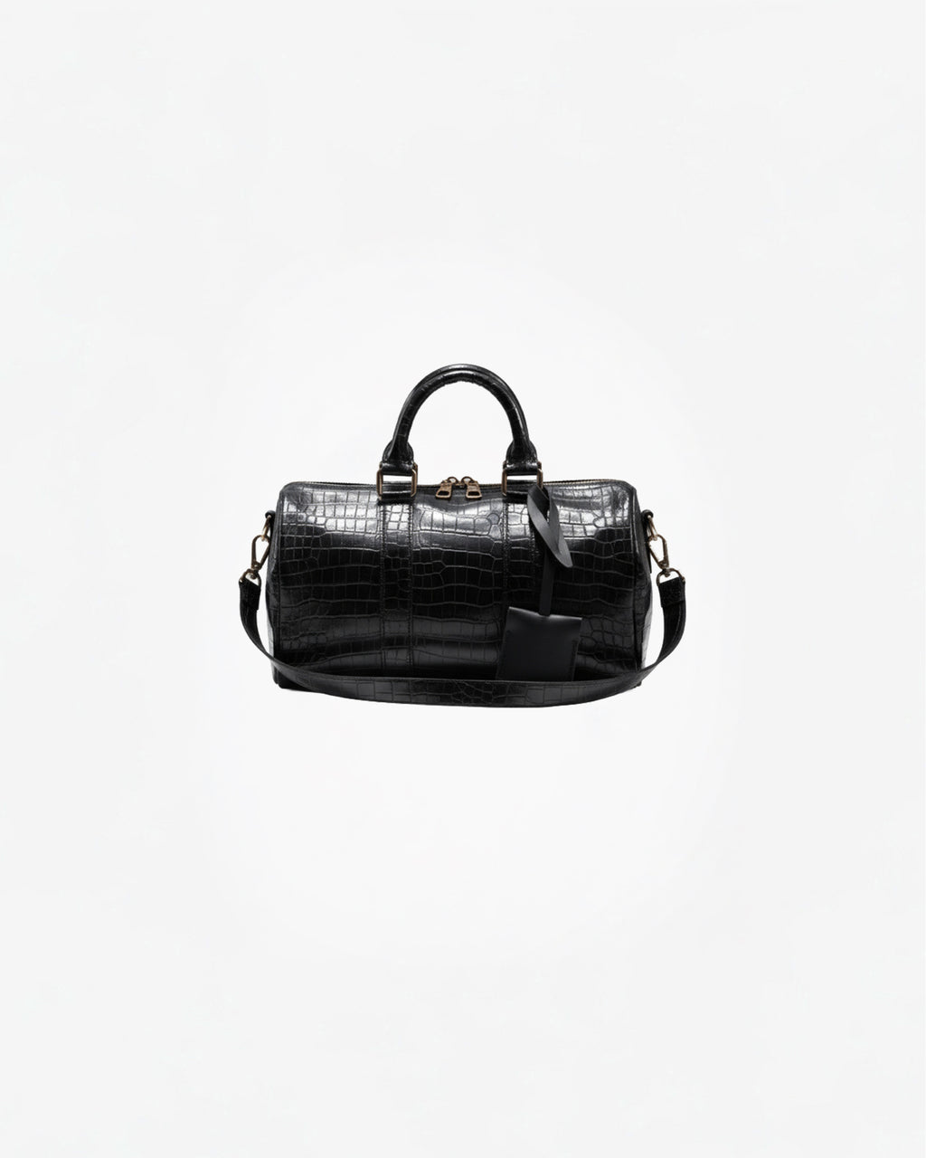 CROCODILE SMALL BAG IN BLACK