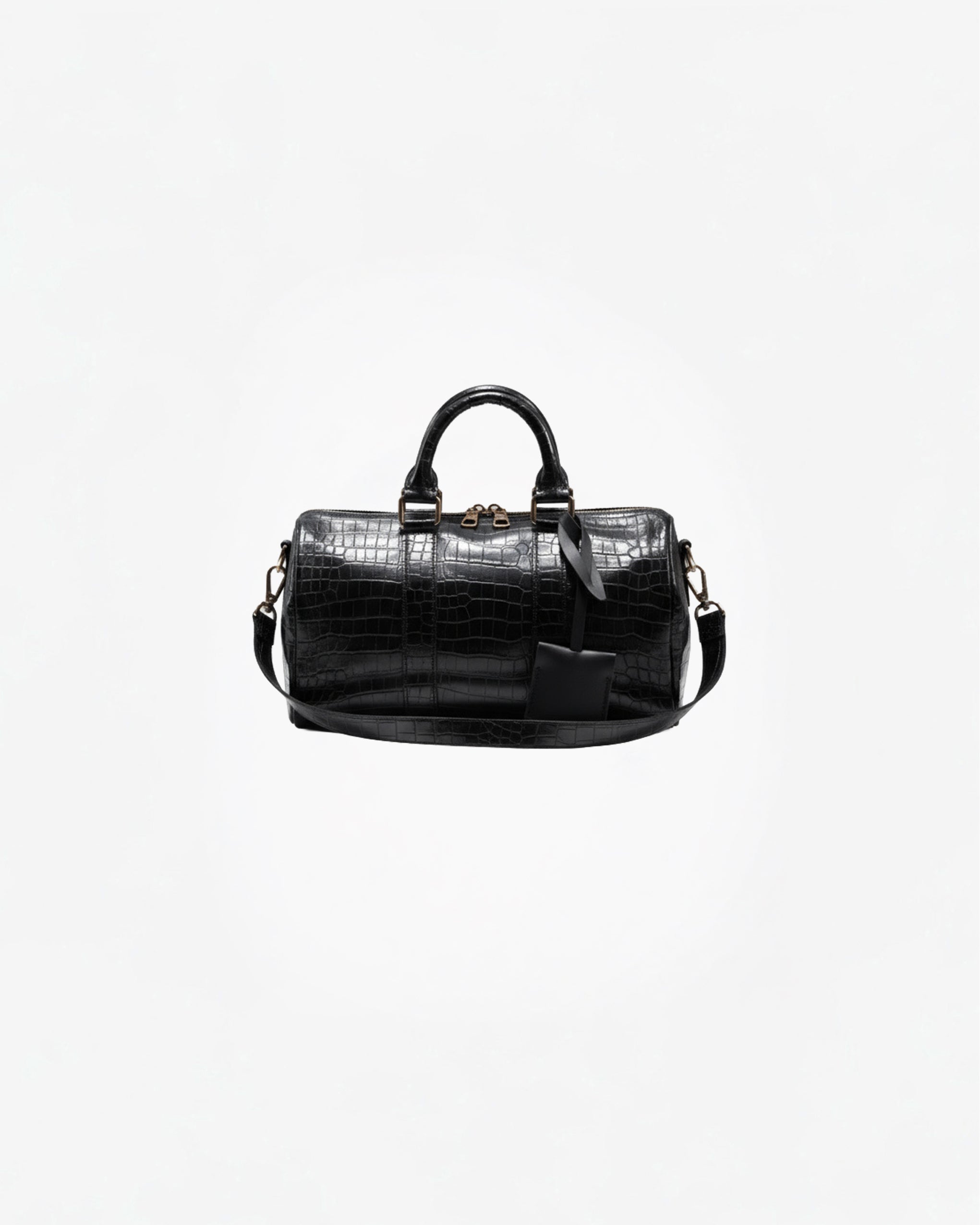 CROCODILE SMALL BAG IN BLACK