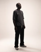 Printed Boxy fit T-Shirt in Gray