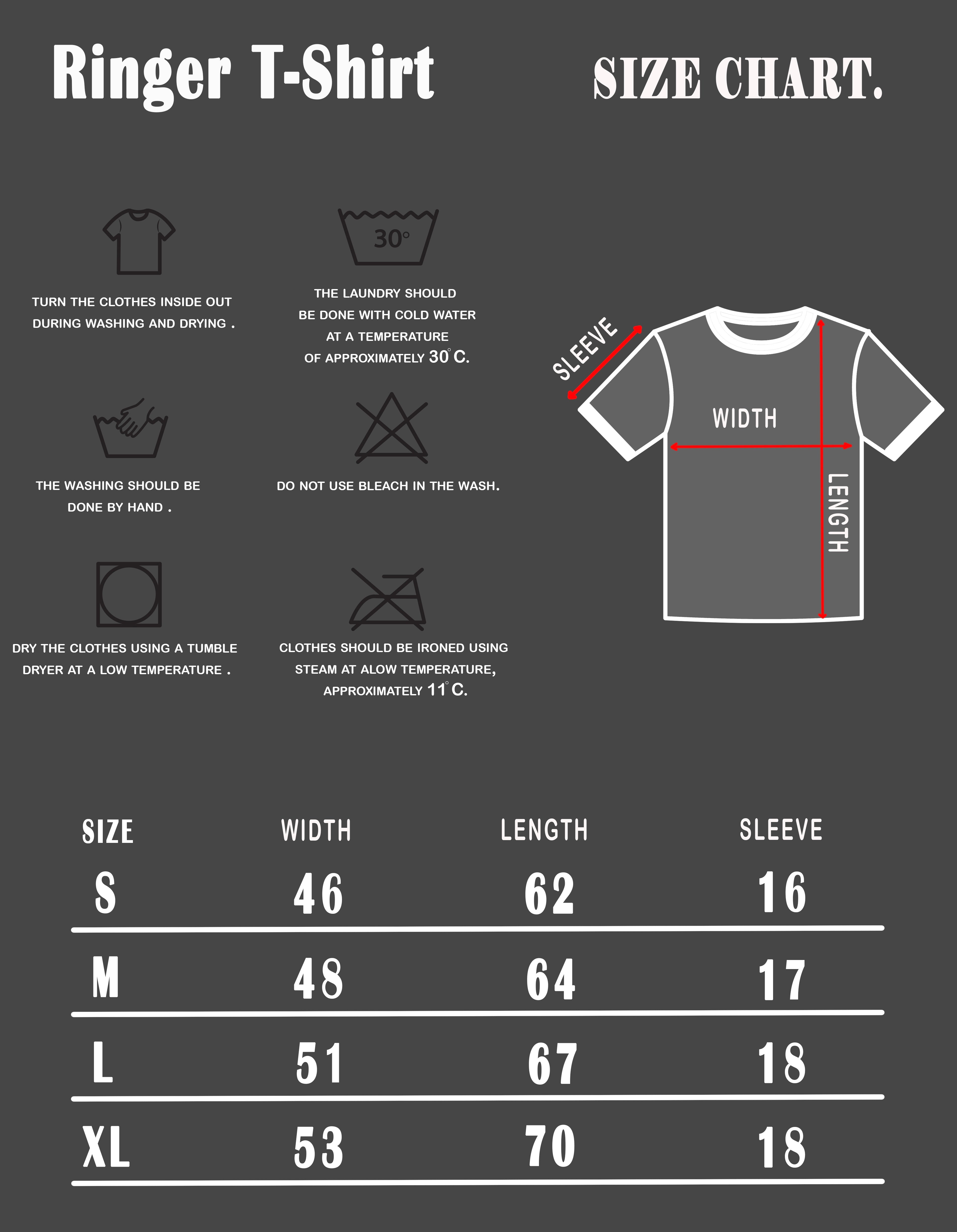 Ringer T-Shirt With Navy Rib