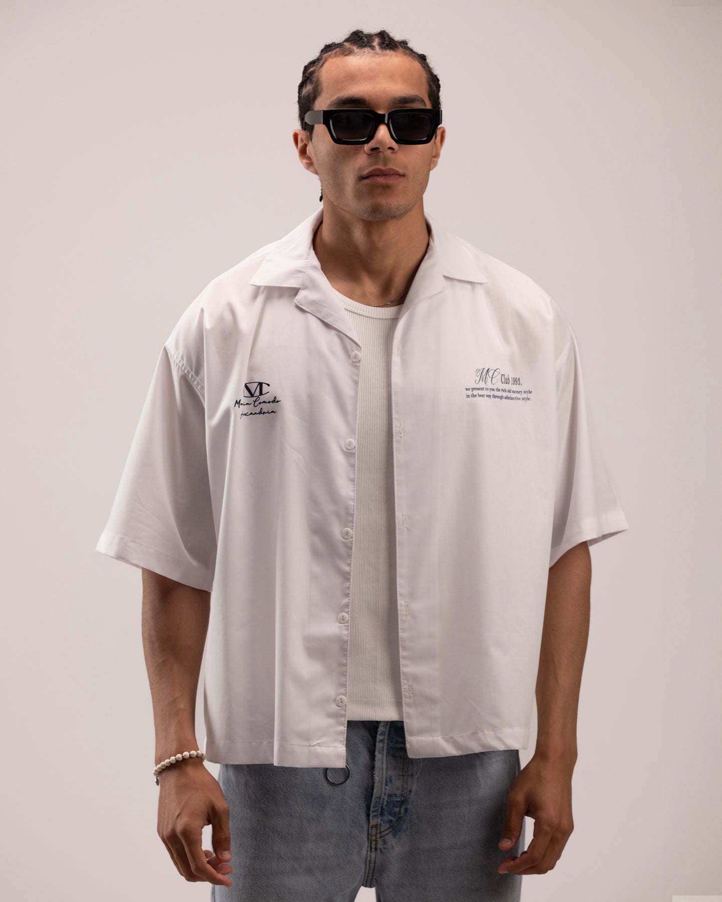 Boxy fit Shirt in white