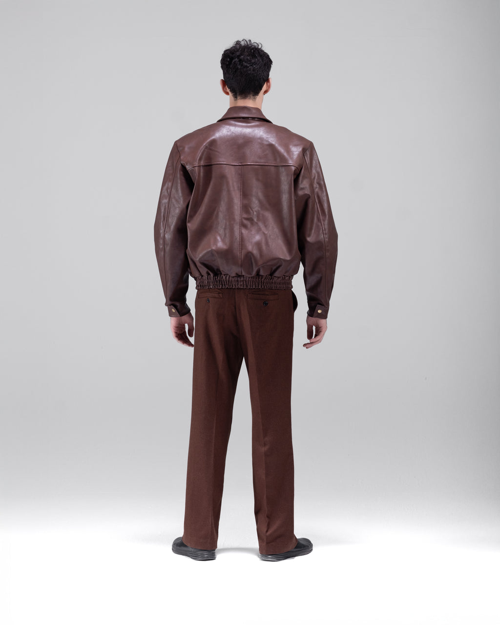 BOMBER JACKET IN BRUN SEPIA