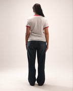 Ringer T-Shirt With Red Rib