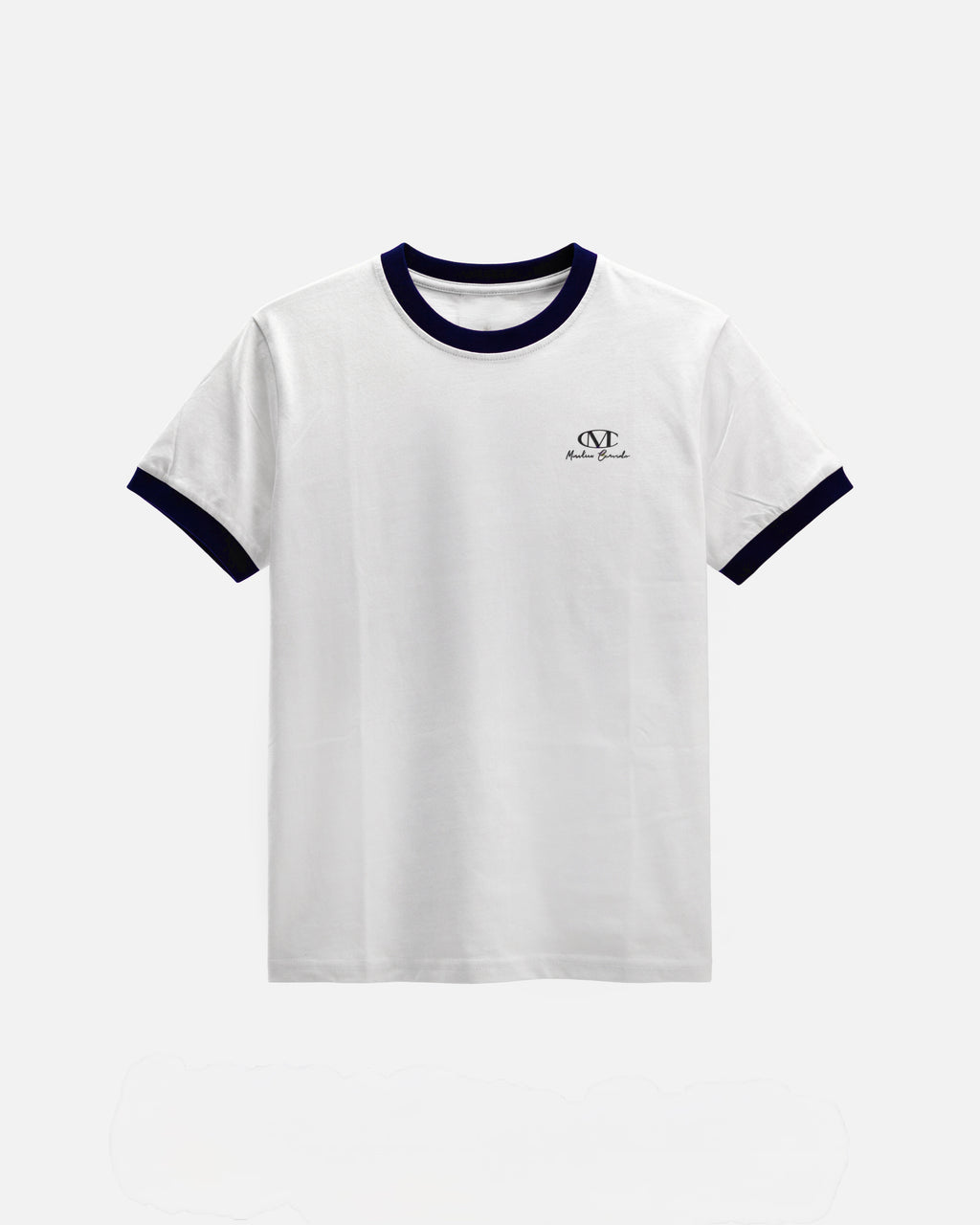 Ringer T-Shirt With Navy Rib