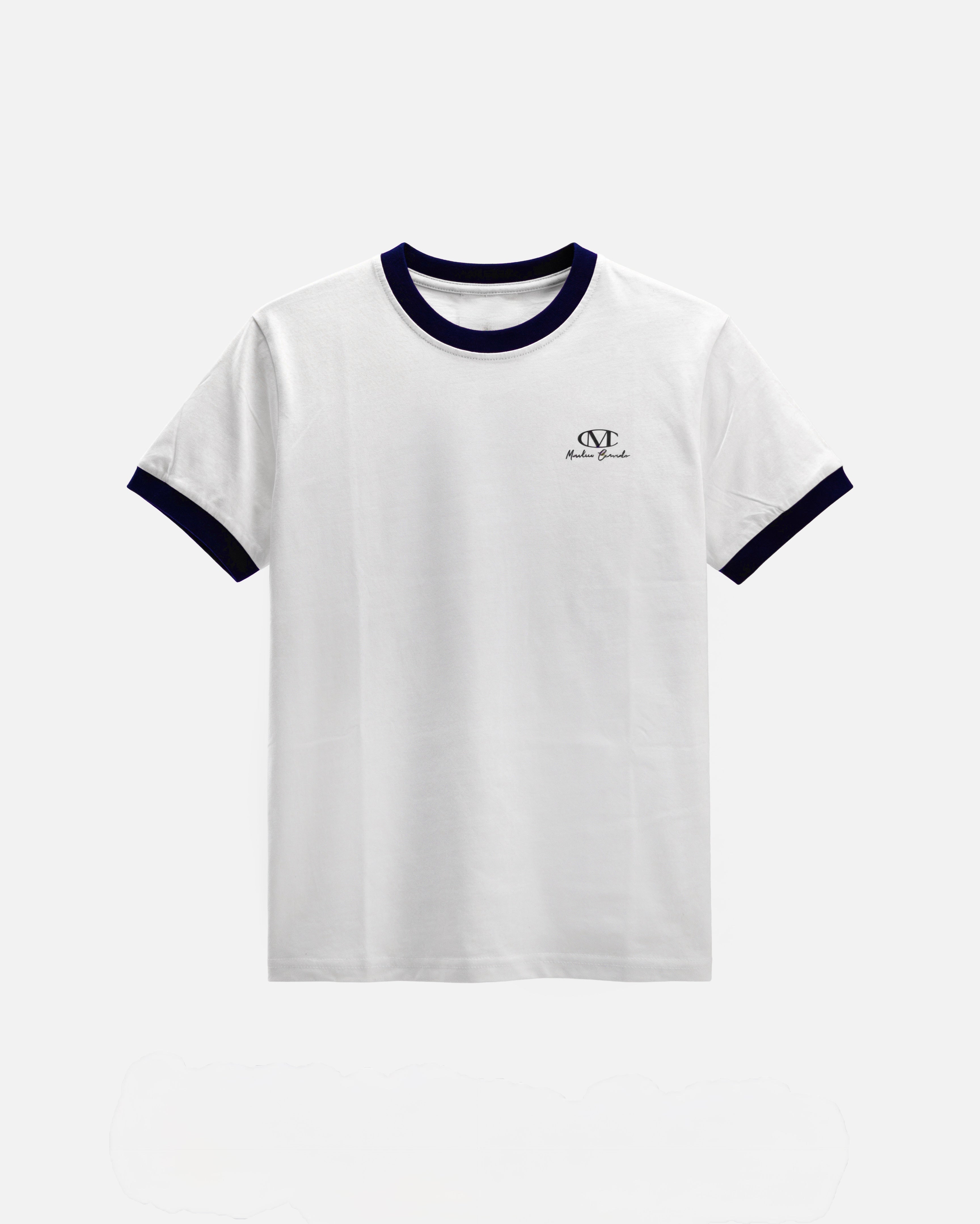 Ringer T-Shirt With Navy Rib