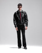 BOMBER JACKET IN BUBBLED BLACK