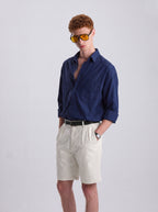 RELAXED SHIRT COTTON IN NAVY