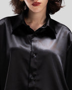 BLACK SHIRT WITH BOW