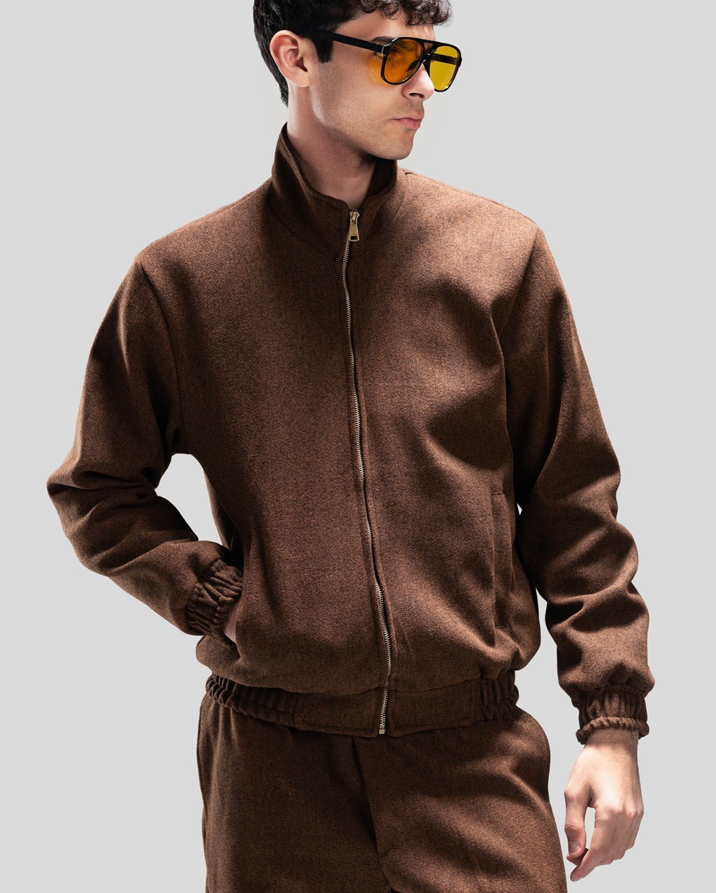 WOOL TRACK TOP