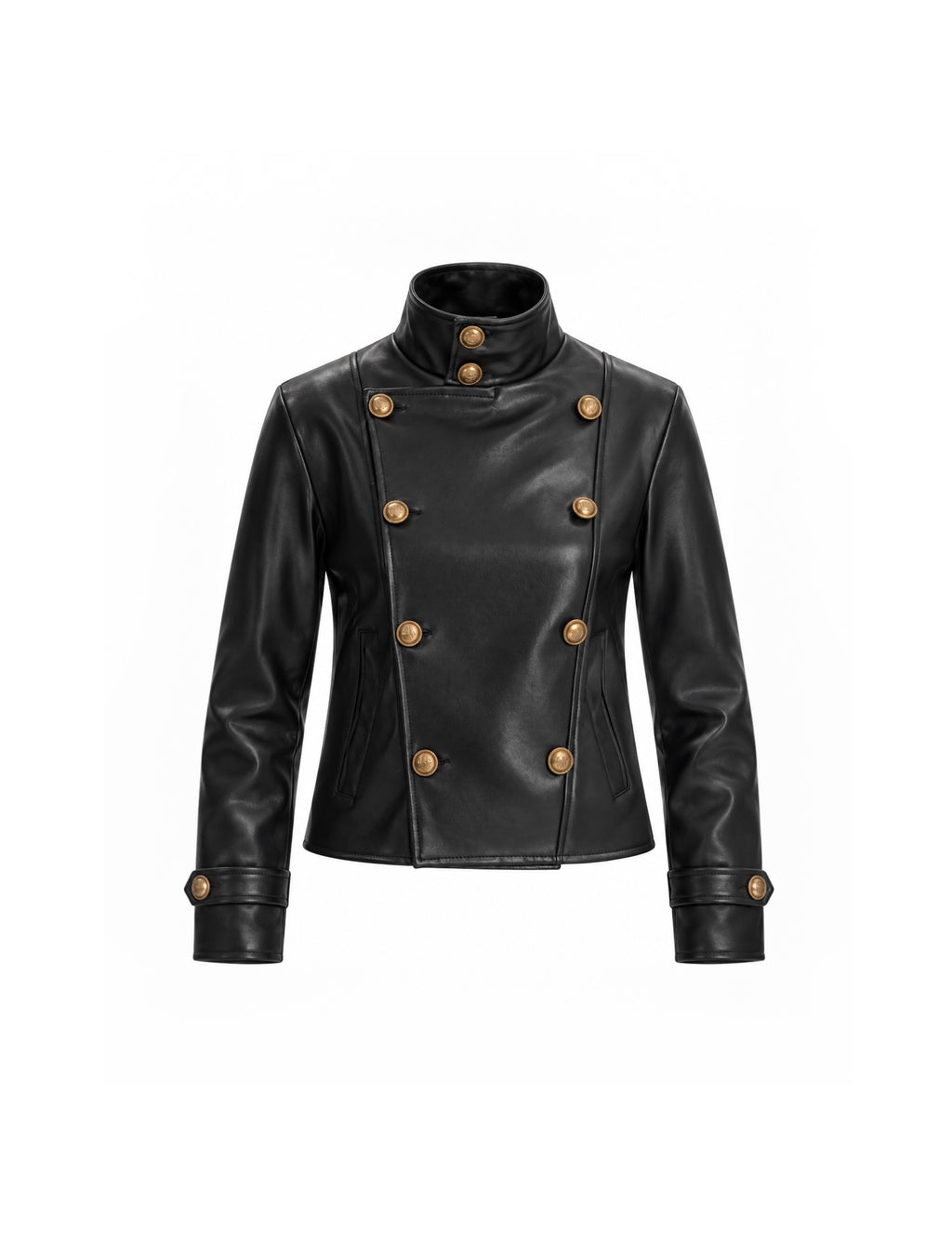 NAPOLEON LEATHER JACKET IN BLACK