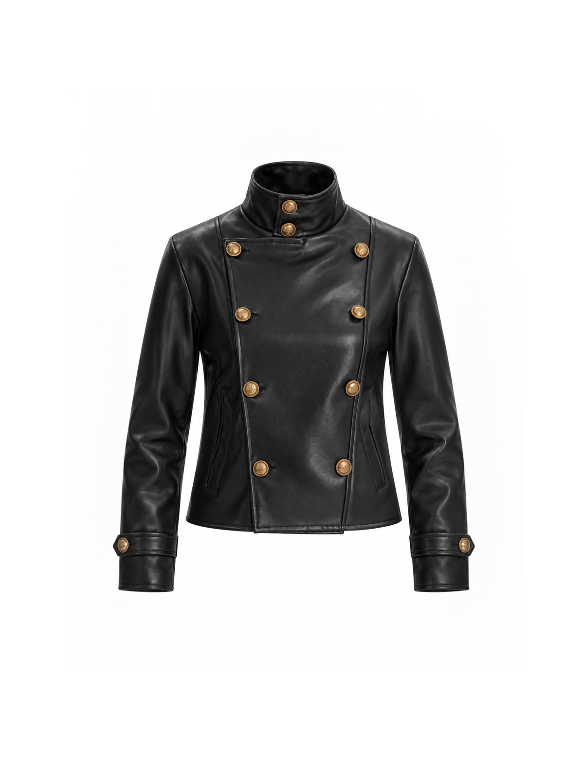 NAPOLEON LEATHER JACKET IN BLACK