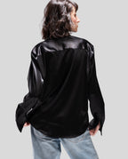 BLACK SHIRT WITH BOW
