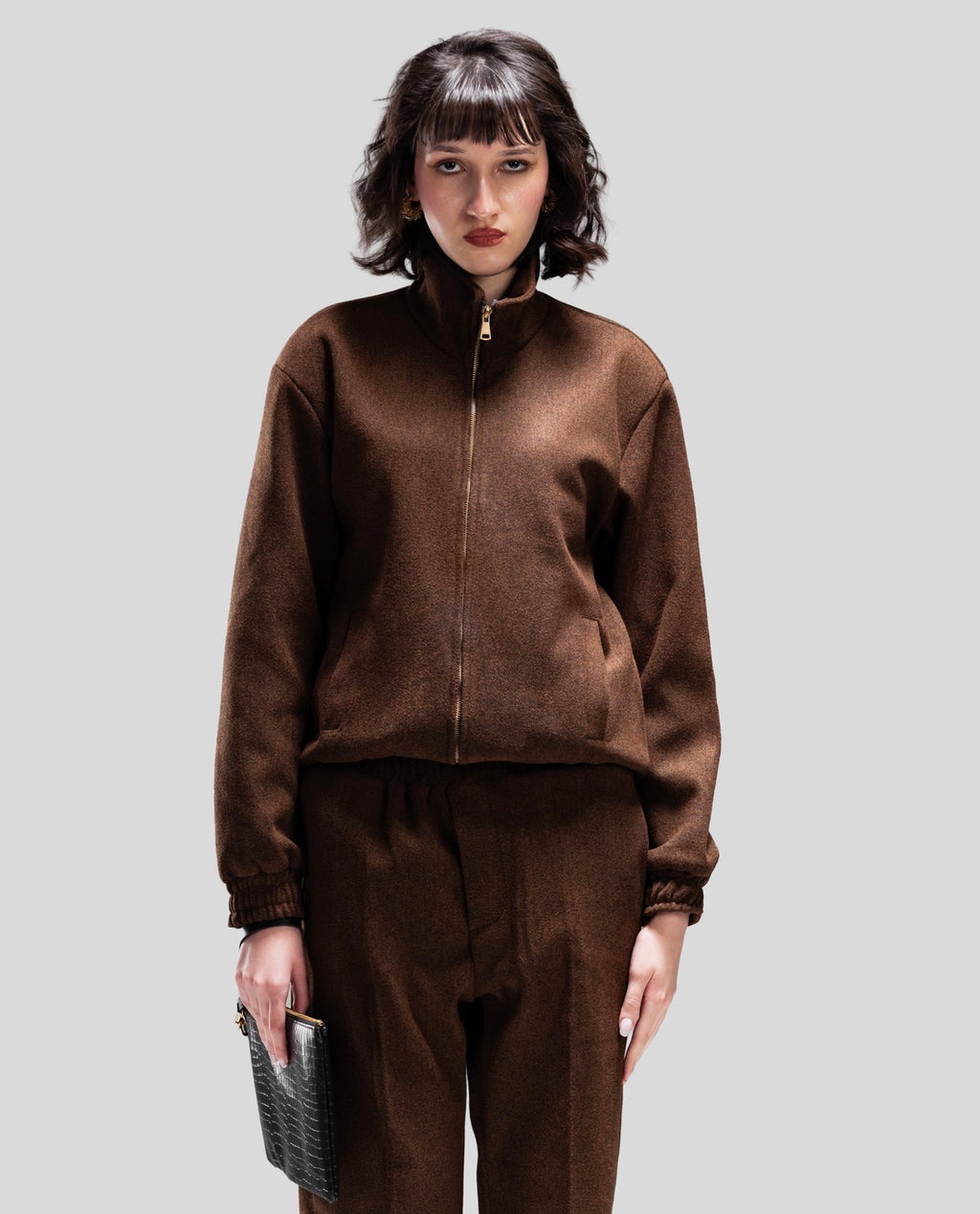 WOOL TRACK TOP