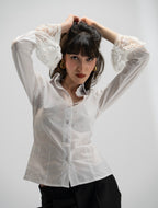 VICTORIAN WOMEN SHIRT IN WHITE