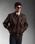 BOMBER JACKET IN BRUN SEPIA