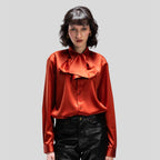 SATIN SHIRT WITH BOW