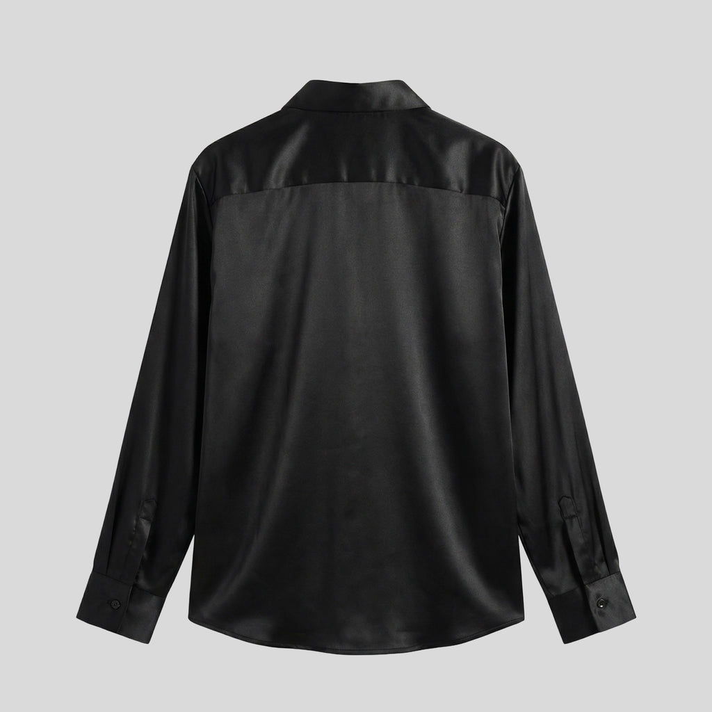 BLACK SHIRT WITH BOW