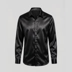BLACK SHIRT WITH TIED DETAIL