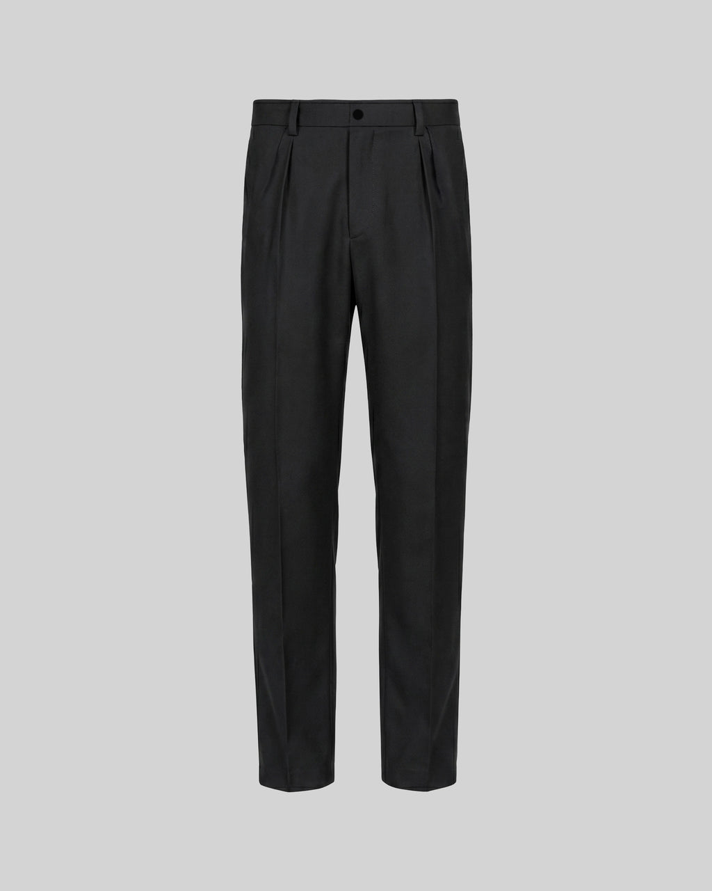 ITALIAN CHINO WITH DOUBLE PLEAT IN BLACK
