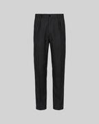 ITALIAN CHINO WITH DOUBLE PLEAT IN BLACK