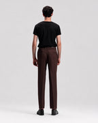 ITALIAN CHINO WITH DOUBLE PLEAT IN BROWN