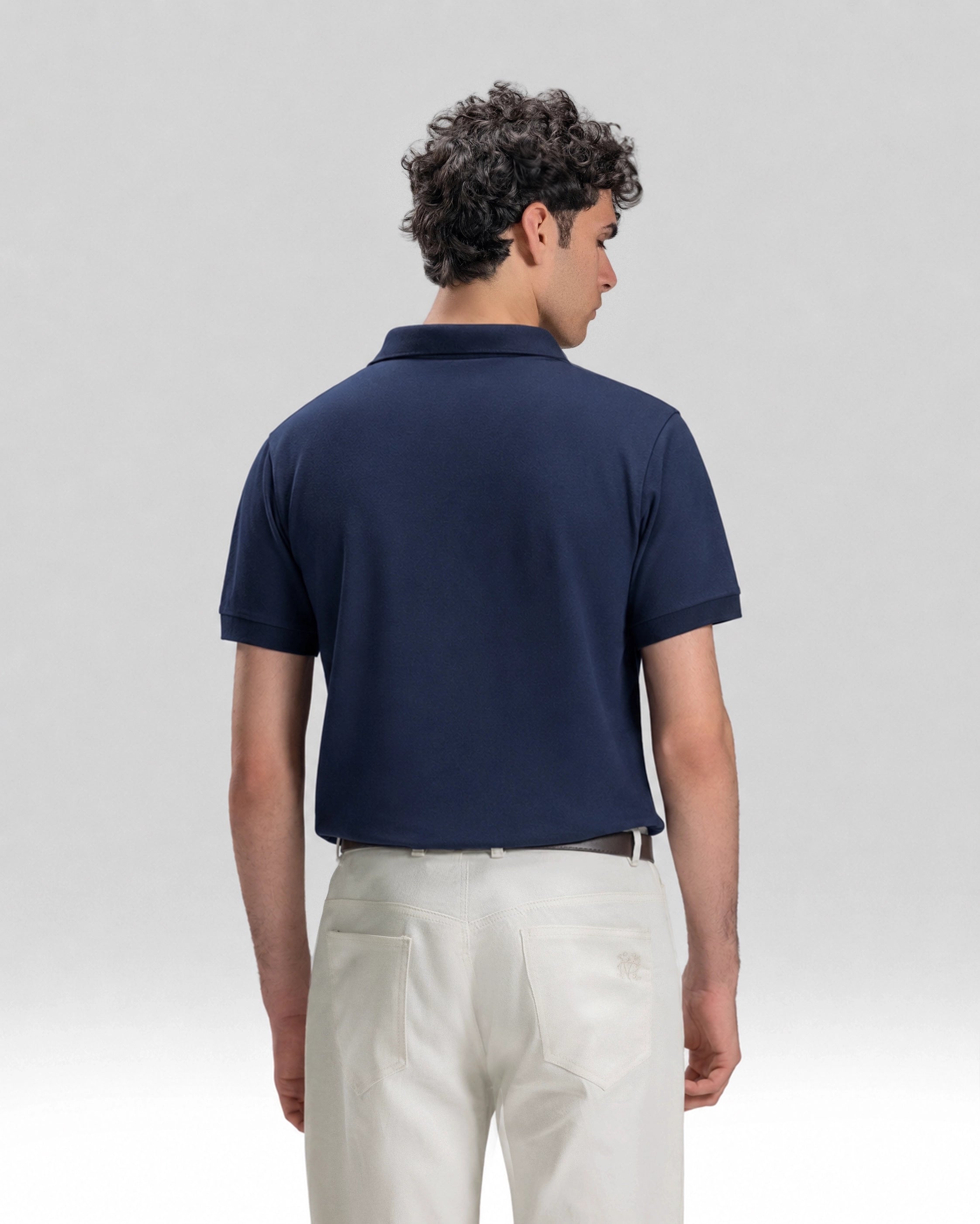 PIQUÉ TEXTURED POLO SHIRT