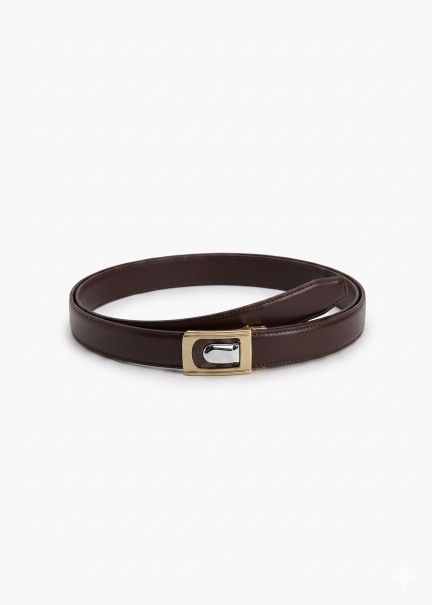 BROWN BELT IN SMOOTH LEATHER