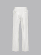 RELAXED TAILORED WITH DOUBLE PLEAT IN WHITE