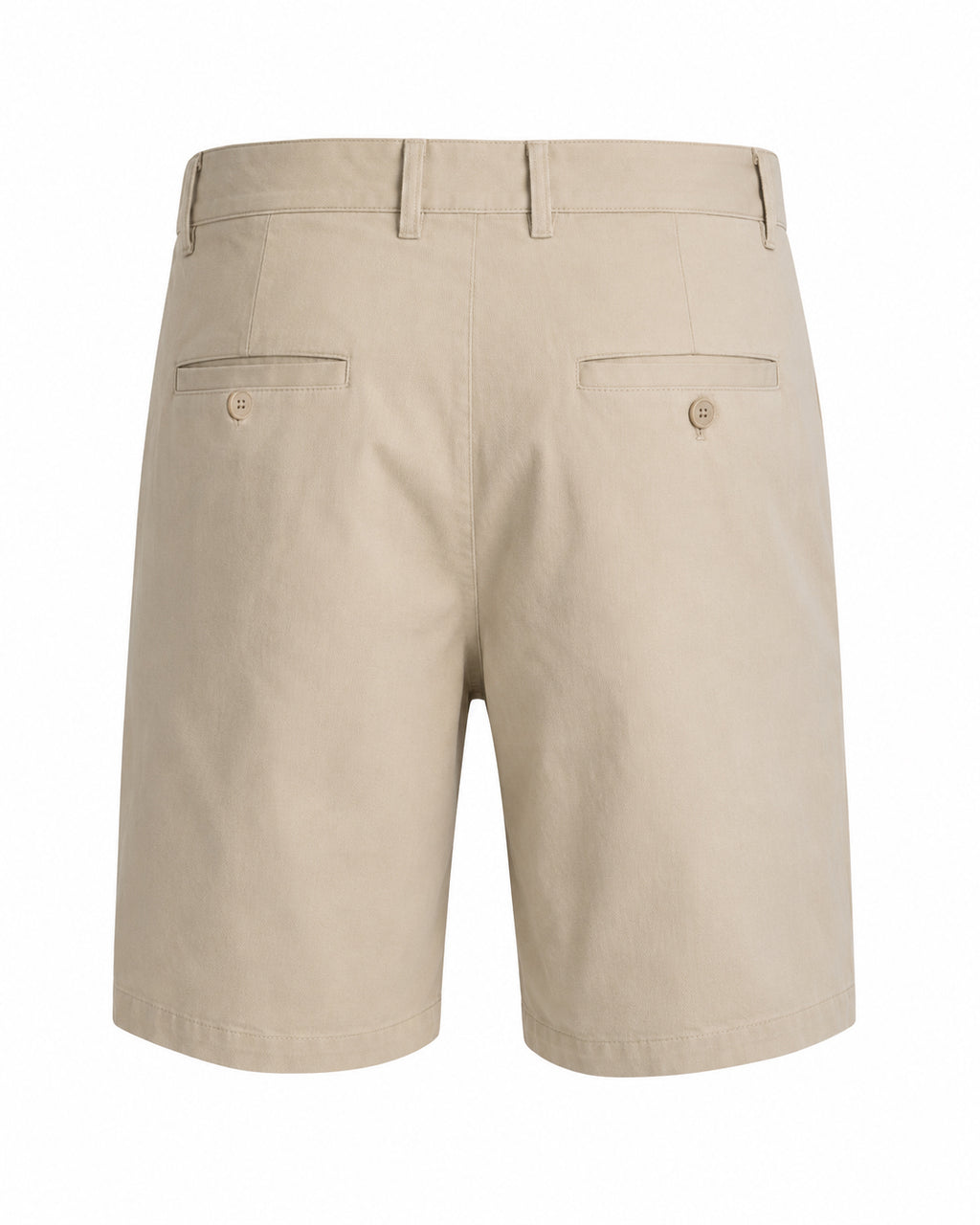 PLEATED REGULAR FIT GABARDINE SHORTS IN BEIGE