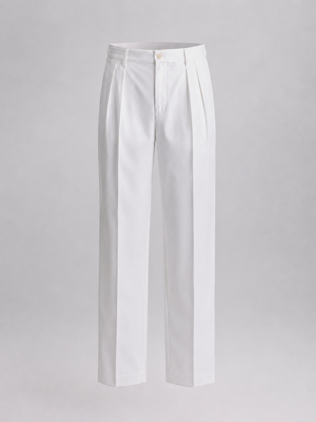RELAXED TAILORED WITH DOUBLE PLEAT IN WHITE