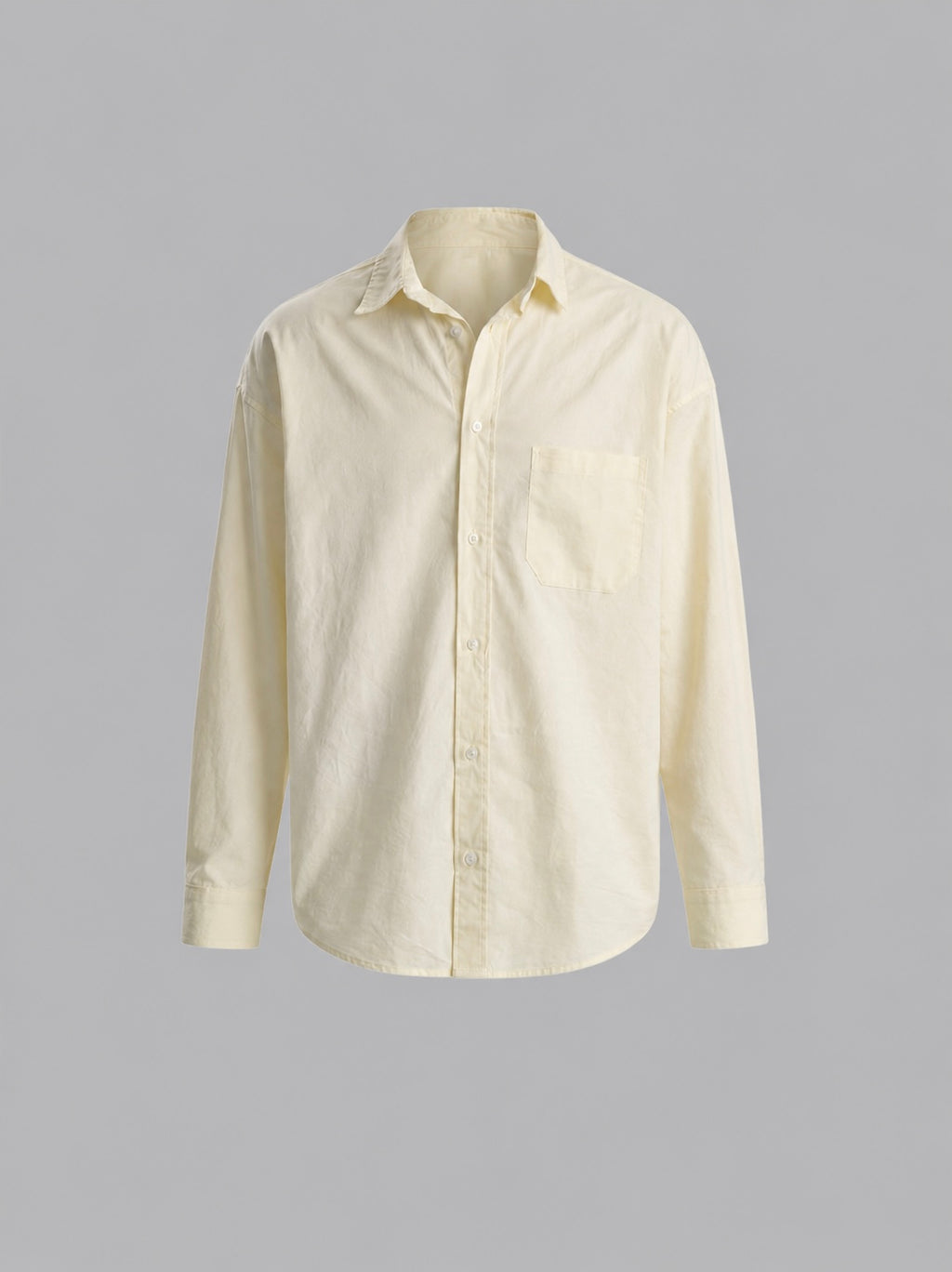RELAXED SHIRT COTTON IN BABY YELLOW