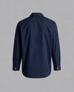 RELAXED SHIRT COTTON IN NAVY