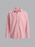 RELAXED SHIRT COTTON IN BABY PINK